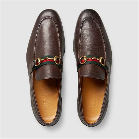 brown gucci loafers men.